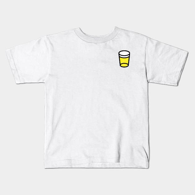 A Glass Of Beer Kids T-Shirt by Aguvagu